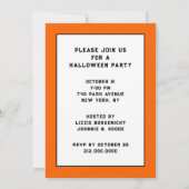 Grappige Halloween-feestuitnodigingen Kaart (Achterkant)