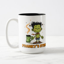 Grappige Halloween Franky’s Stein Monster Koffiemo