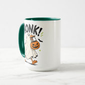 Grappige Halloween Gans Geest Mok (Voorkant links)