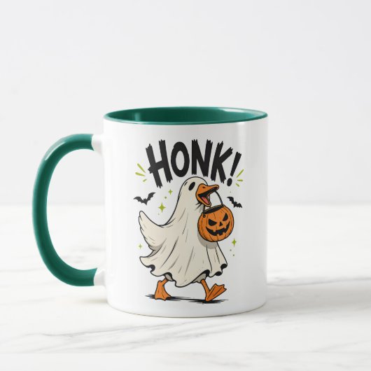 Grappige Halloween Gans Geest Mok (Links)