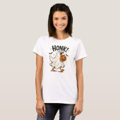 Grappige Halloween Gans Geest T-shirt (Voorkant volledig)