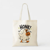 Grappige Halloween Gans Geest Tote Bag (Achterkant)