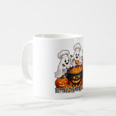Grappige Halloween Geest – Beter Dan de Kookkunste Koffiemok (Voorkant links)