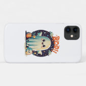 Grappige Halloween Geest Boo in Melkweg Case-Mate iPhone Case (Achterkant (horizontaal))