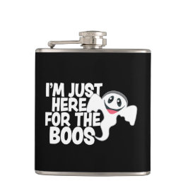 Grappige Halloween Geest Boos Pun  Heupfles