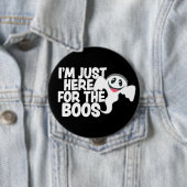 Grappige Halloween Geest Boos Pun Ronde Button 4,0 Cm (In situ)