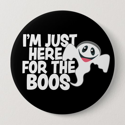Grappige Halloween Geest Boos Pun Ronde Button 4,0 Cm (Voorkant)