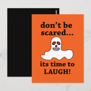 Grappige Halloween Geest Briefkaart