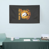 Grappige Halloween Geest Ik Ben Hier Gewoon Voor D Spandoek (Beurs)