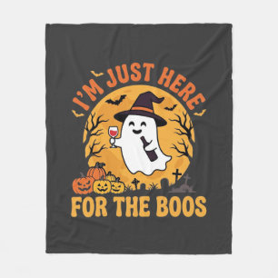 Grappige Halloween Geest Ik Ben Hier Zomaar Om Te  Fleece Deken