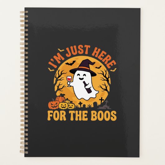 Grappige Halloween Geest Ik Ben Hier Zomaar Om Te  Planner (Voorkant)