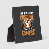 Grappige Halloween Geest Menselijk Kostuum Vintage Fotoplaat (Voorkant)