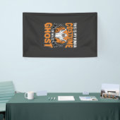 Grappige Halloween Geest Menselijk Kostuum Vintage Spandoek (Beurs)