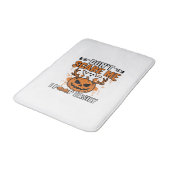 Grappige Halloween Geest Pompoen Citaat Vector Des Badmat (Gekanteld)