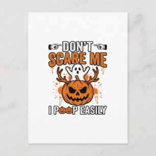 Grappige Halloween Geest Pompoen Citaat Vector Des Briefkaart