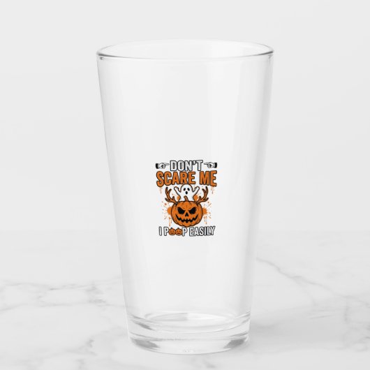 Grappige Halloween Geest Pompoen Citaat Vector Des Glas (Voorkant)