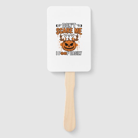 Grappige Halloween Geest Pompoen Citaat Vector Des Handwaaier (Voorkant)