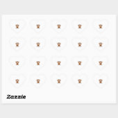 Grappige Halloween Geest Pompoen Citaat Vector Des Hart Sticker (Vel)