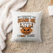 Grappige Halloween Geest Pompoen Citaat Vector Des Kussen (Deken)