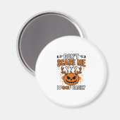 Grappige Halloween Geest Pompoen Citaat Vector Des Magneet (Voorkant / Achterkant)