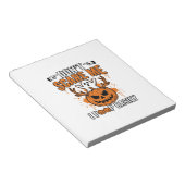 Grappige Halloween Geest Pompoen Citaat Vector Des Notitieblok (Schuin)