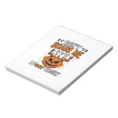 Grappige Halloween Geest Pompoen Citaat Vector Des Notitieblok (Linkerzijde)