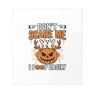 Grappige Halloween Geest Pompoen Citaat Vector Des Notitieblok