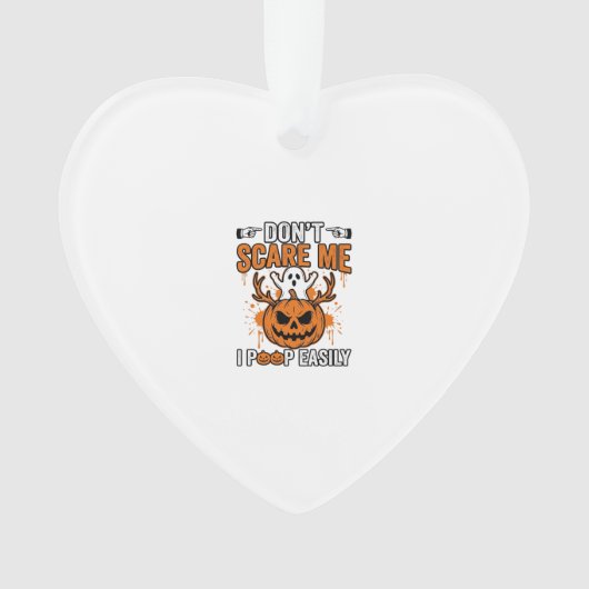 Grappige Halloween Geest Pompoen Citaat Vector Des Ornament (voorkant)