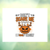 Grappige Halloween Geest Pompoen Citaat Vector Des Raamsticker (Vel 3)