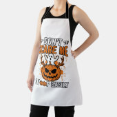 Grappige Halloween Geest Pompoen Citaat Vector Des Schort (Insitu)