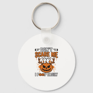 Grappige Halloween Geest Pompoen Citaat Vector Des Sleutelhanger