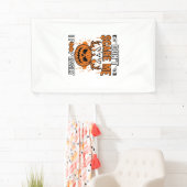 Grappige Halloween Geest Pompoen Citaat Vector Des Spandoek (Insitu)