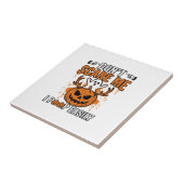 Grappige Halloween Geest Pompoen Citaat Vector Des Tegeltje (Zijkant)