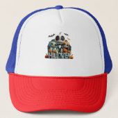 Grappige Halloween, gelukkige halloween Trucker Pet (Voorkant)