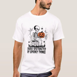 Grappige Halloween gemakkelijk afgeleid door spook T-shirt