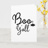 Grappige Halloween geschenken - Boo Y'all Kaart (Gele Bloem)