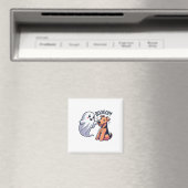 Grappige Halloween Ghost Airedale Terrier Boop Laz Magneet (Insitu (Vaatwasser))