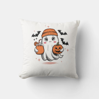 Grappige Halloween Ghost Boo Jee geest voor Hallow Kussen