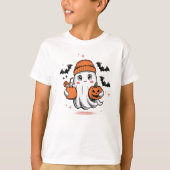 Grappige Halloween Ghost Boo Jee geest voor Hallow T-shirt (Voorkant)