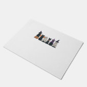 Grappige Halloween Ghost Cat Spooky Black Cat Love Deurmat (Schuin)