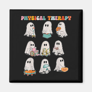 Grappige Halloween Ghost Fysiotherapie Pt Fysiek Magneet