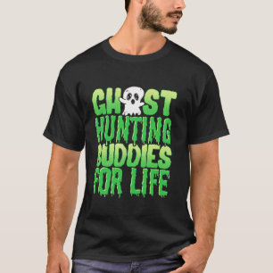 Grappige Halloween Ghost Hunting Buddies voor het T-shirt