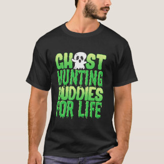 Grappige Halloween Ghost Hunting Buddies voor het T-shirt