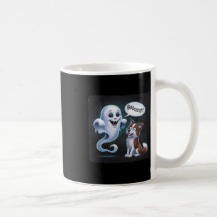 Grappige Halloween Ghost Husky Dog Boop Gekke Pupp Koffiemok