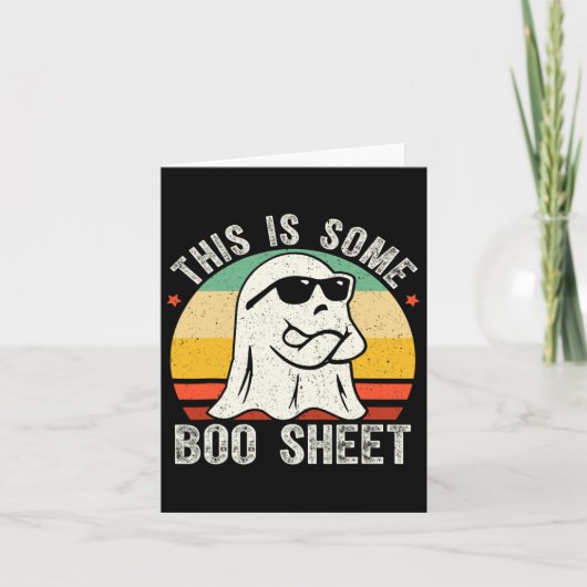 Grappige Halloween Ghost Kostuum Mannen Vrouwen Kaart (Voorkant)