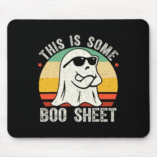 Grappige Halloween Ghost Kostuum Mannen Vrouwen Muismat (Voorkant)