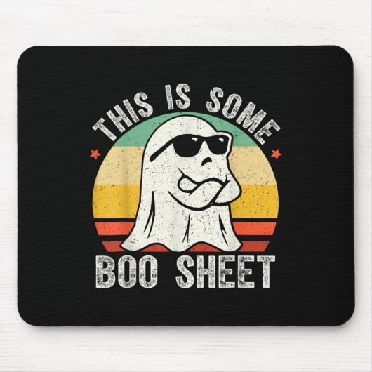 Grappige Halloween Ghost Kostuum Mannen Vrouwen Muismat (Voorkant)