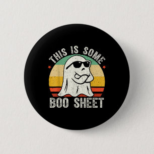 Grappige Halloween Ghost Kostuum  Mannen Vrouwen Ronde Button 5,7 Cm