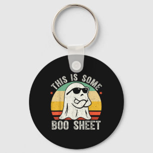 Grappige Halloween Ghost Kostuum  Mannen Vrouwen Sleutelhanger