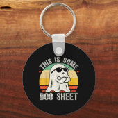 Grappige Halloween Ghost Kostuum  Mannen Vrouwen Sleutelhanger (Voorkant)